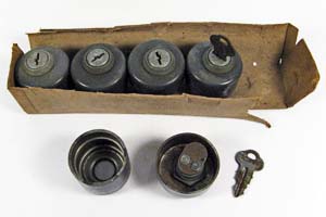 set of five nut locks - unknown mfgr